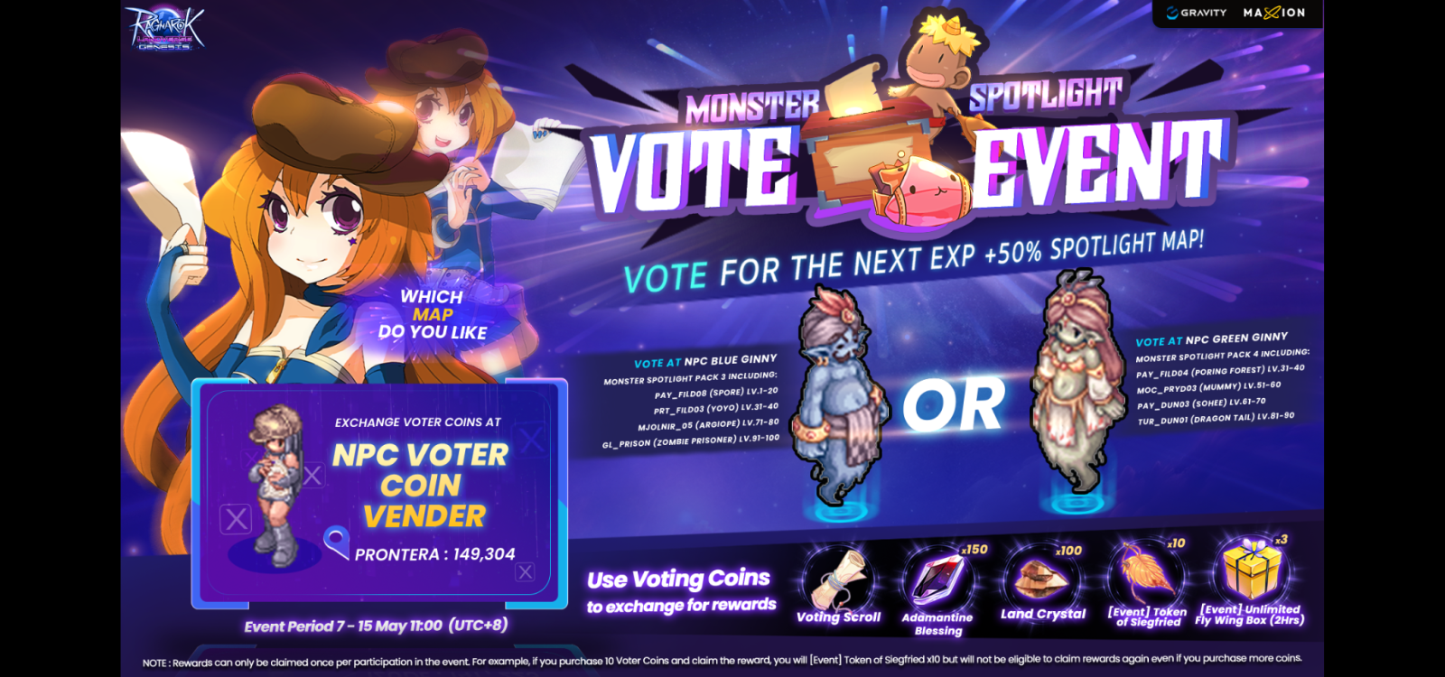 Ragnarok Landverse Genesis : Monster Spotlight Vote 2