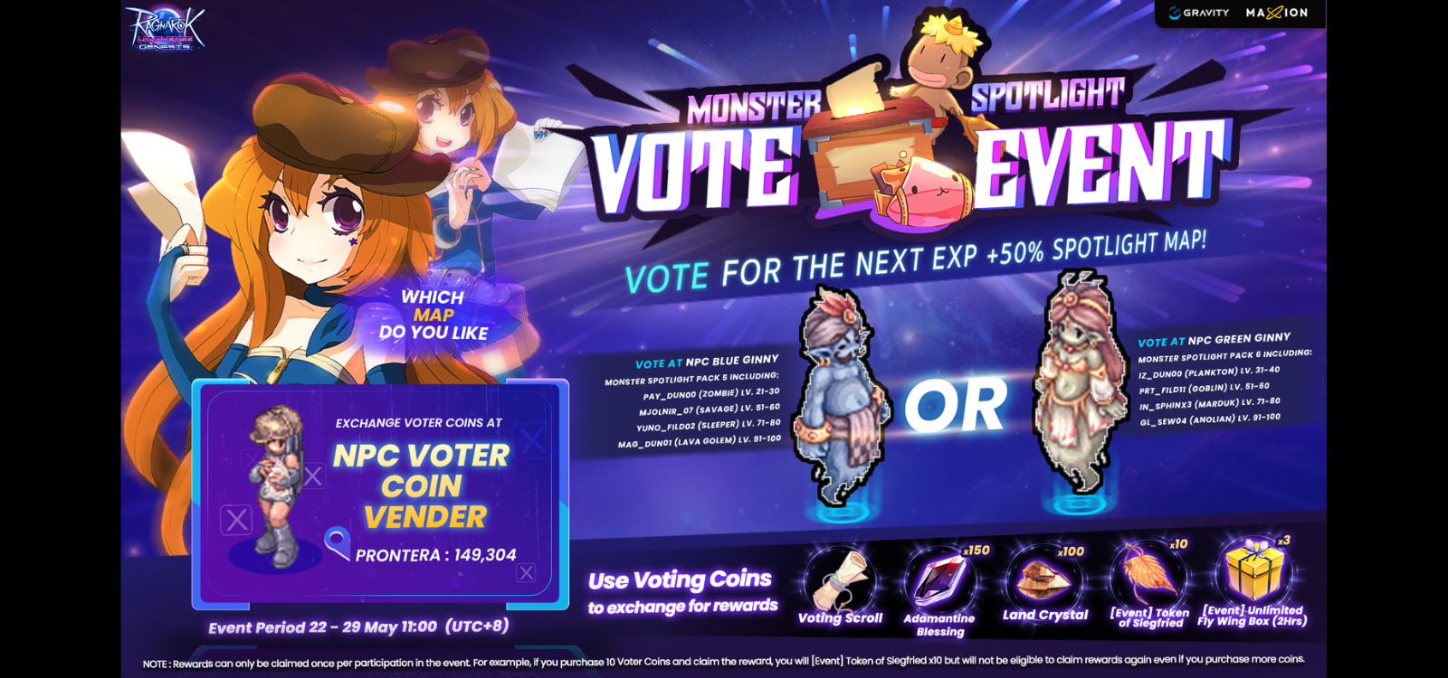 Ragnarok Landverse Genesis : Monster Spotlight Vote 3