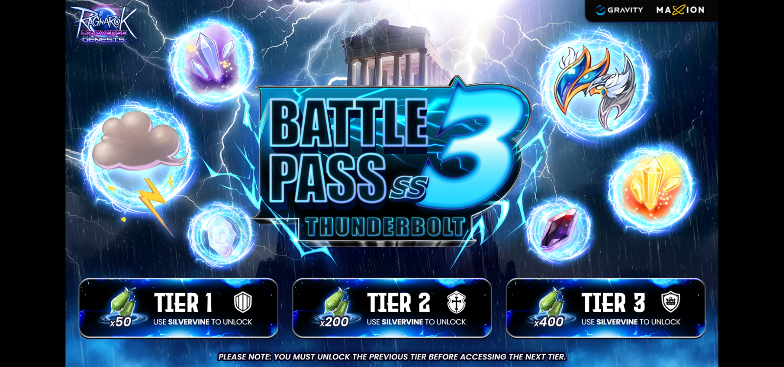 Ragnarok Landverse Genesis : Battle Pass SS3 : Thunderbolt