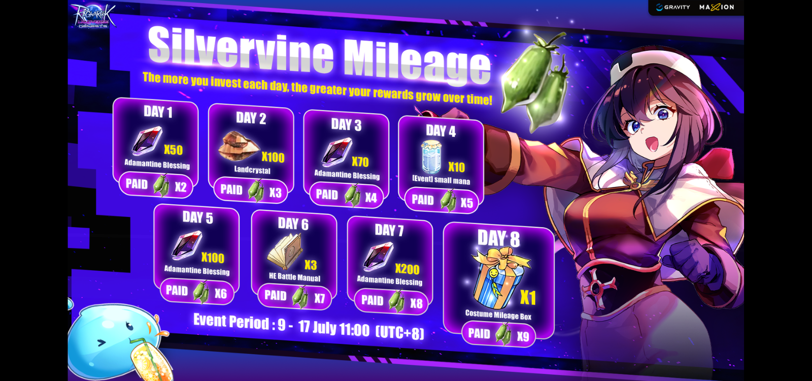 Ragnarok Landverse Genesis : Silvervine Mileage Event