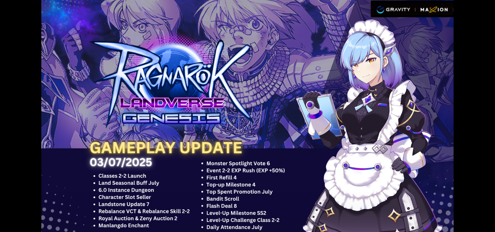 Ragnarok Landverse Genesis : Gameplay Update 3 July 2025