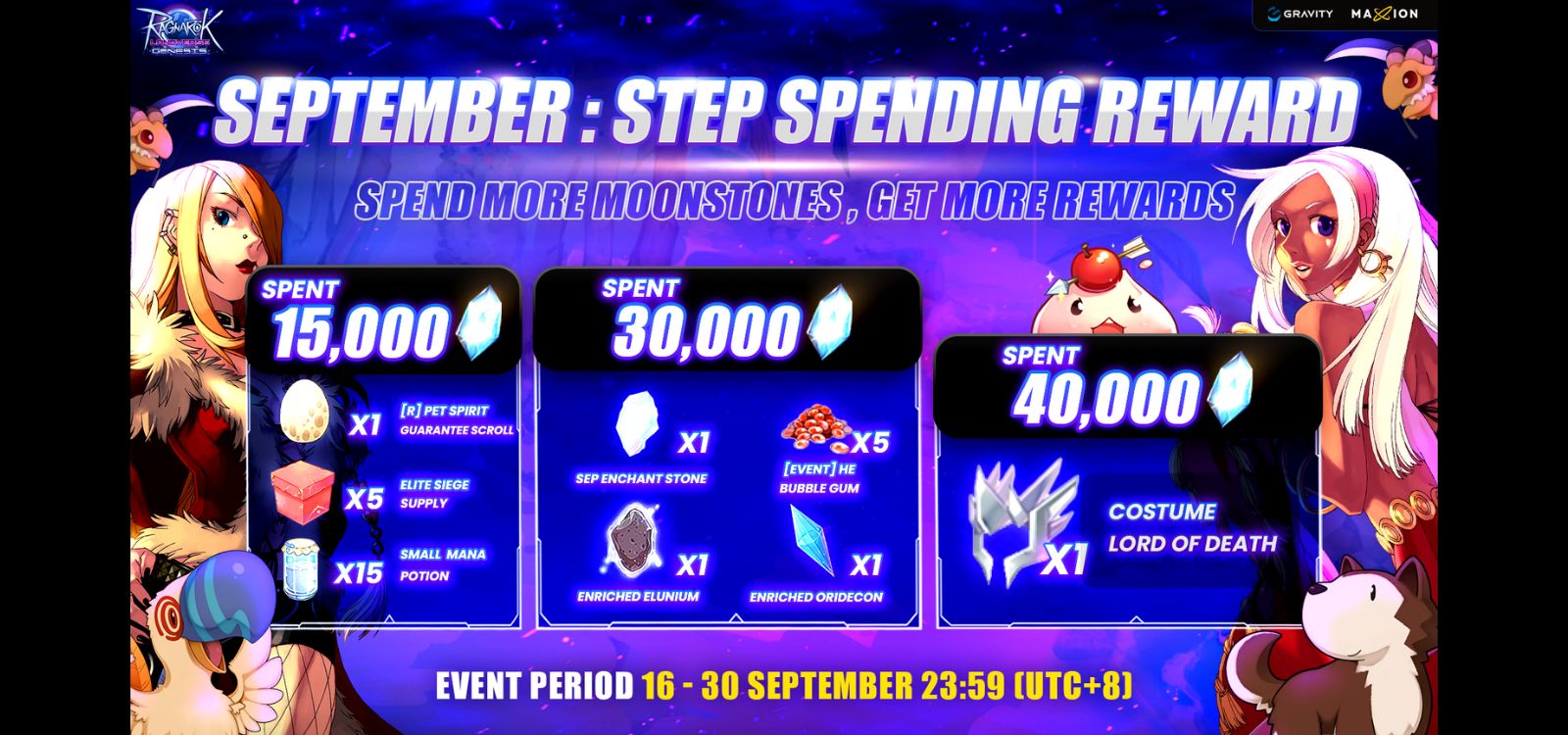 Ragnarok Landverse Genesis : September Step Spending