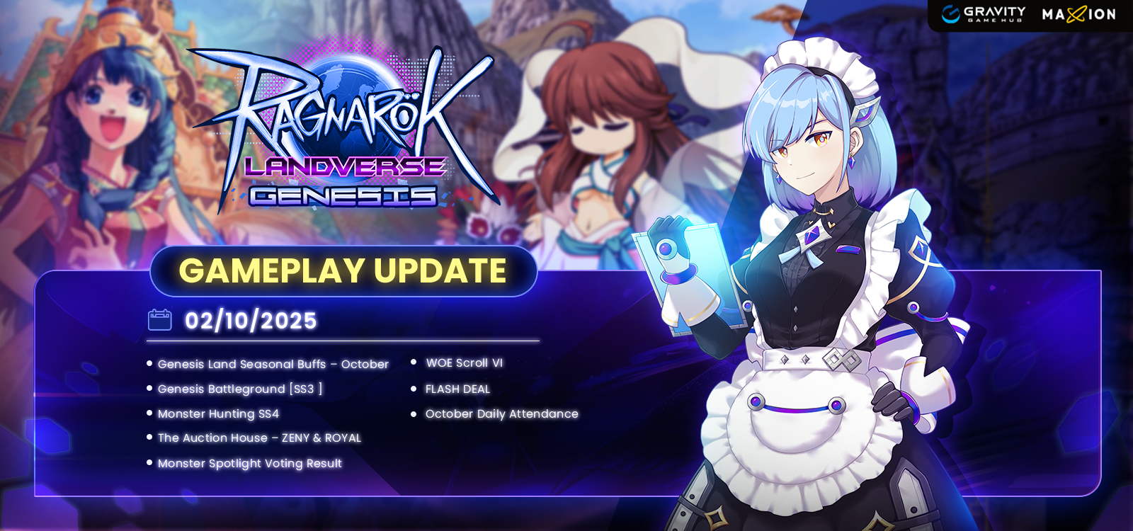 Ragnarok Landverse Genesis : Gameplay Update 2 October 2025