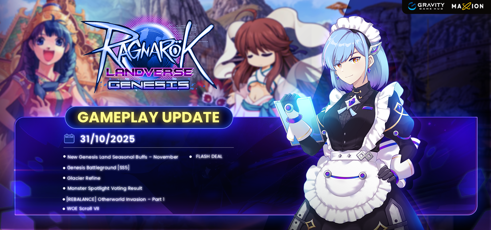 Ragnarok Landverse Genesis : Gameplay Update 31 October 2025
