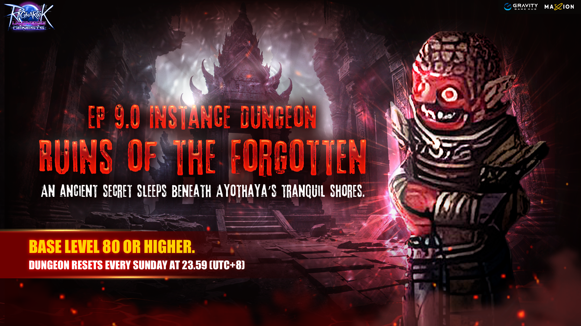 Ragnarok Landverse Genesis : EP 9.0 Instance Dungeon Ruins of the forgotten