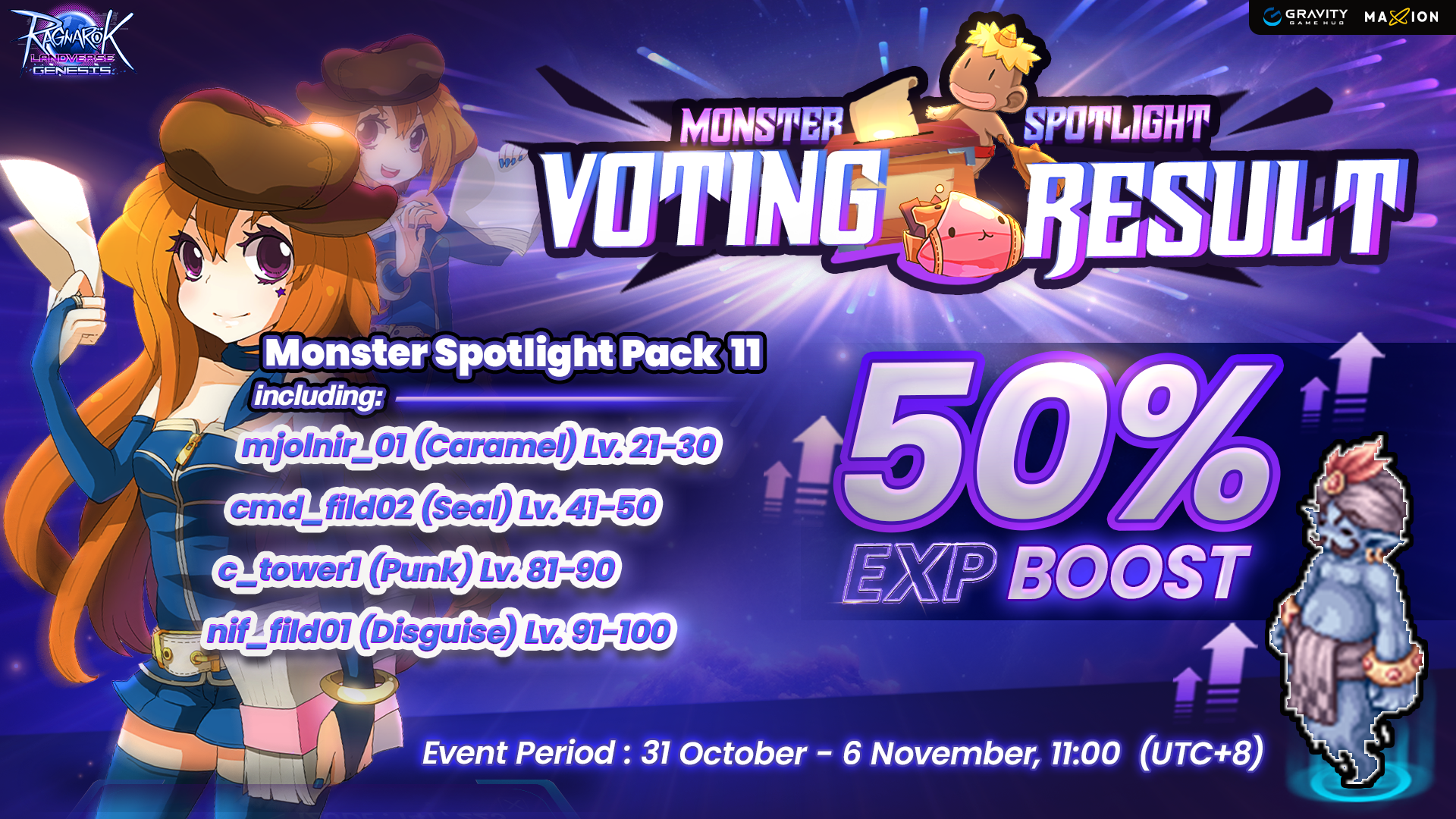 Ragnarok Landverse Genesis : Monster Spotlight 14 EXP+ 50%