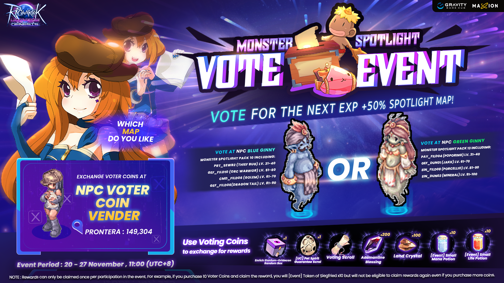 Ragnarok Landverse Genesis : Monster Spotlight Vote 16