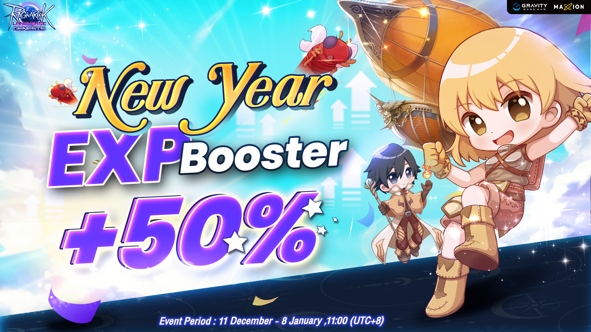 Ragnarok Landverse Genesis : New Year EXP Booster +50%
