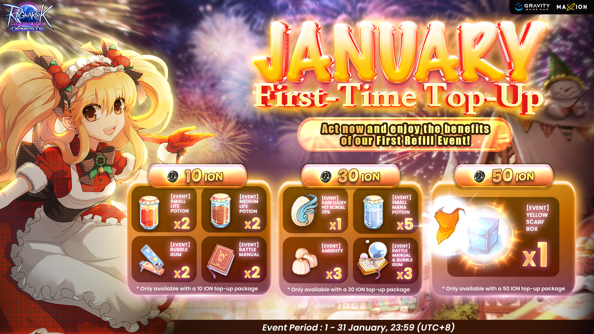 Ragnarok Landverse Genesis : January First Time Top-up