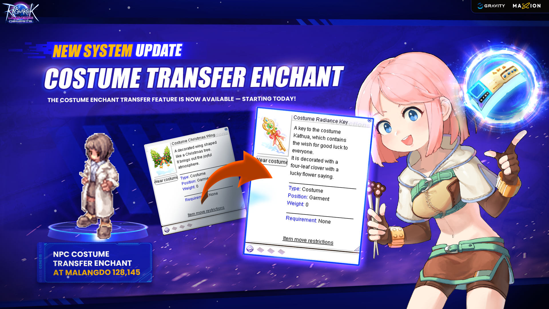Ragnarok Landverse Genesis : Costume Transfer