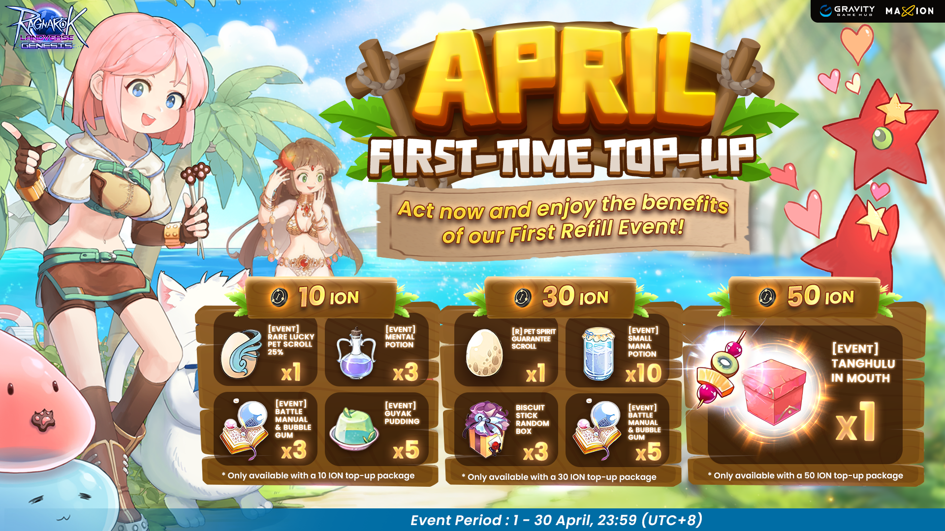 Ragnarok Landverse Genesis : April First Time Top-up