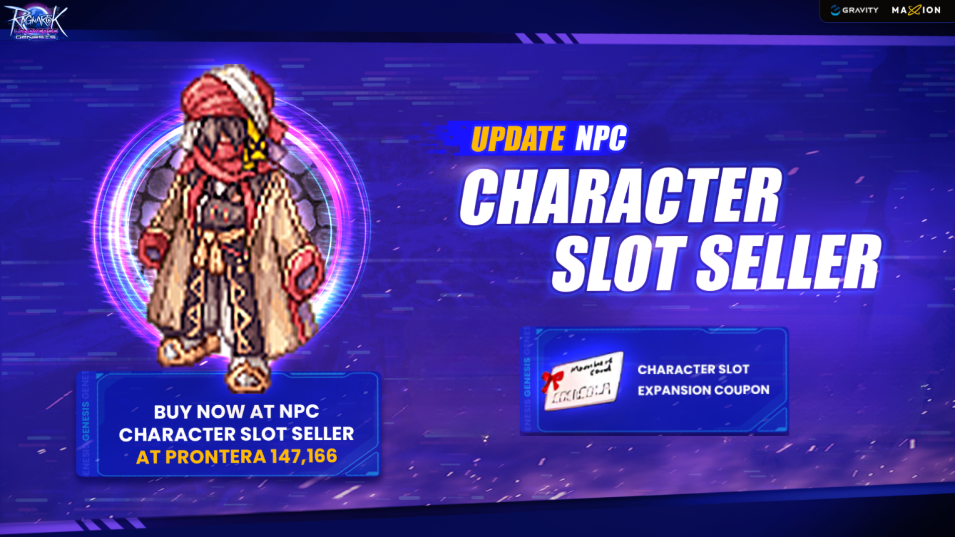 Ragnarok Landverse Genesis : Character Slot Seller 28 May 2026